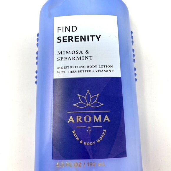 Bath & Body Works Aroma Find Serenity Mimosa & Spearmint Body Lotion 6.5 Fl Oz - Picture 2 of 6